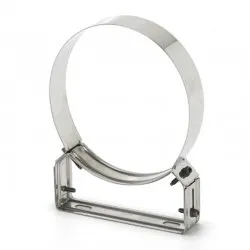 Braçadeira c/apoio regulável 4/8 cm em Inox - 1
