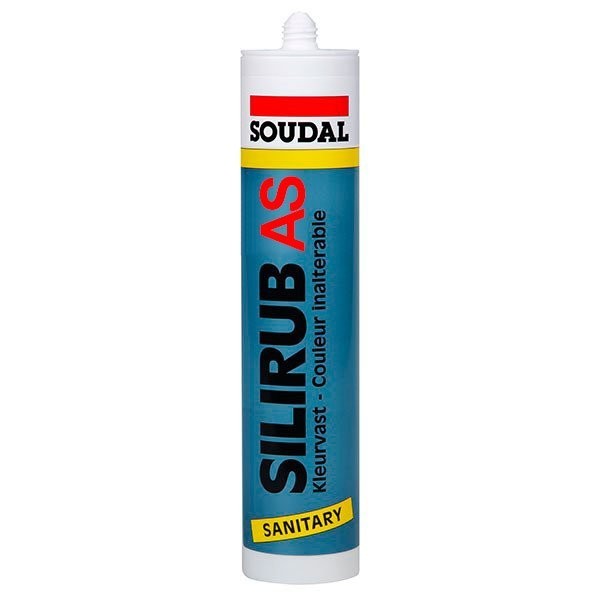 Silicone acético SILIRUB AS - SOUDAL - 1 Silicone acético SILIRUB AS - SOUDAL - 1