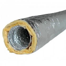 Tubo de alumínio flexível com isolamento diâmetro 80 mm - 10m - 1