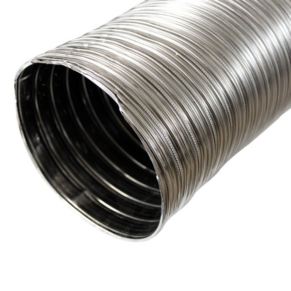 Tubo de inox flexível de parede dupla para chaminé Ø 220 - Rolo 20 metros - 1 Tubo de inox flexível de parede dupla para chaminé Ø 220 - Rolo 20 metros - 1