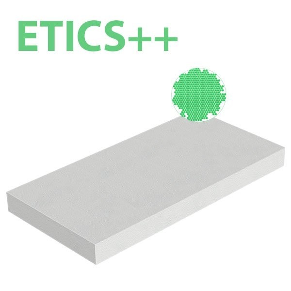 Placa de poliestireno expandido EPS ETICS++ 30kg/m3 1000x500x200 R 6,06 - 1