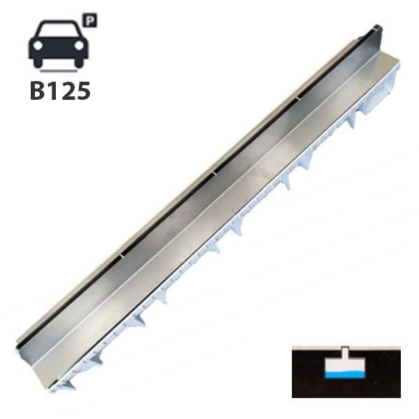 Canal drenagem oculta central Inox e PVC 100 x 12,3 x 7 cm - 4 Canal drenagem oculta central Inox e PVC 100 x 12,3 x 7 cm - 4