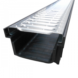Canal de drenagem evolution PP Preto A15 100 x 12,3 x 15 cm - 3
