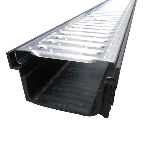 Canal de drenagem evolution PP Preto A15 100 x 12,3 x 15 cm - 3 Canal de drenagem evolution PP Preto A15 100 x 12,3 x 15 cm - 3