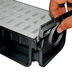 Canal de drenagem evolution PP Preto A15 100 x 12,3 x 15 cm - 6