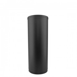 Tubo de chaminé em Inox simples 50cm Preto / antracite - 1