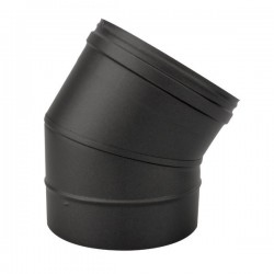 Curva 30º para chaminé em Inox simples Preto / antracite - 2