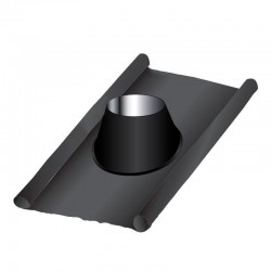 Cobre águas em chumbo-Inox para chaminé 5º a 35º Preto / antracite - 1
