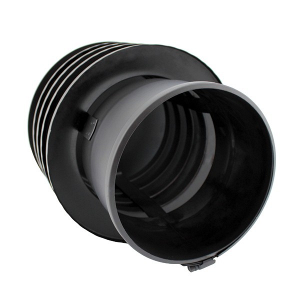 Chapéu Saturno para chaminé em Inox simples Preto / antracite - 2 Chapéu Saturno para chaminé em Inox simples Preto / antracite - 2