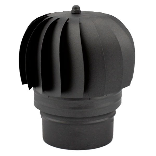 Girândola para tubagem de chaminé em aço Inox simples Preto / antracite - 2 Girândola para tubagem de chaminé em aço Inox simples Preto / antracite - 2