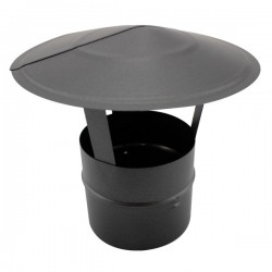 Chapéu para chaminé em Inox simples Preto / antracite - 1