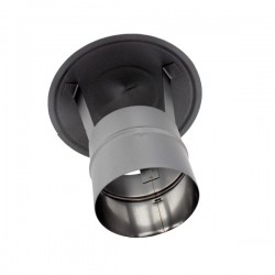 Chapéu para chaminé em Inox simples Preto / antracite - 2