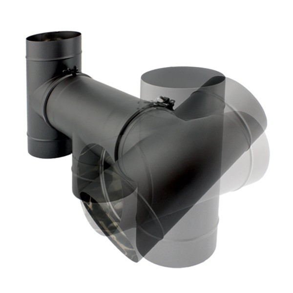 Chapéu anti-tempestade para chaminé em Inox simples Preto / antracite - 2 Chapéu anti-tempestade para chaminé em Inox simples Preto / antracite - 2
