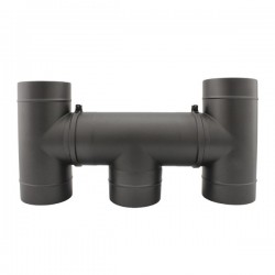 Chapéu anti-tempestade para chaminé em Inox simples Preto / antracite - 1