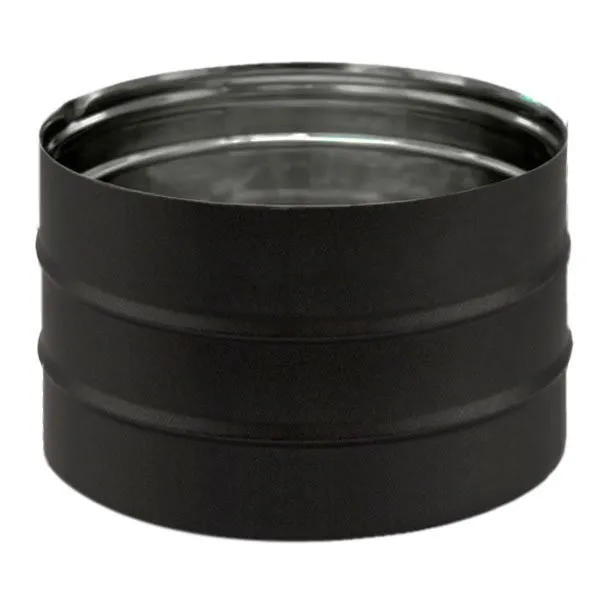 União macho para chaminé em Inox simples Preto / antracite - 1 União macho para chaminé em Inox simples Preto / antracite - 1