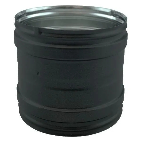 União fêmea para chaminé em Inox simples Preto / antracite - 1 União fêmea para chaminé em Inox simples Preto / antracite - 1