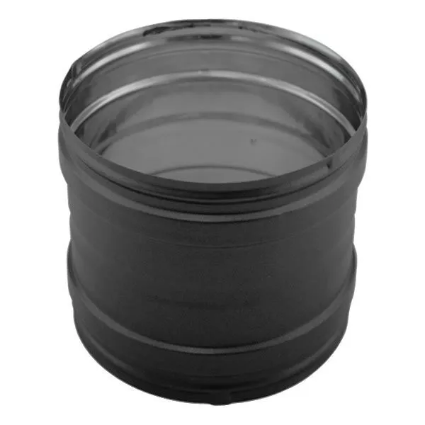 União fêmea para chaminé em Inox simples Preto / antracite - 2 União fêmea para chaminé em Inox simples Preto / antracite - 2