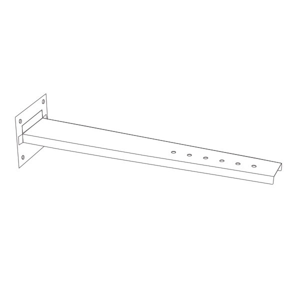 Suporte de distância em Inox Preto / antracite - 2 Suporte de distância em Inox Preto / antracite - 2