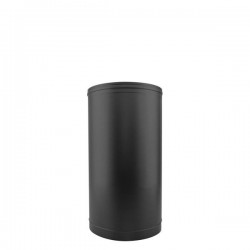 Tubo de chaminé em Inox simples 33 cm Preto / antracite - 1