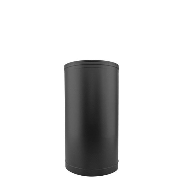 Tubo de chaminé em Inox simples 33 cm Preto / antracite - 1