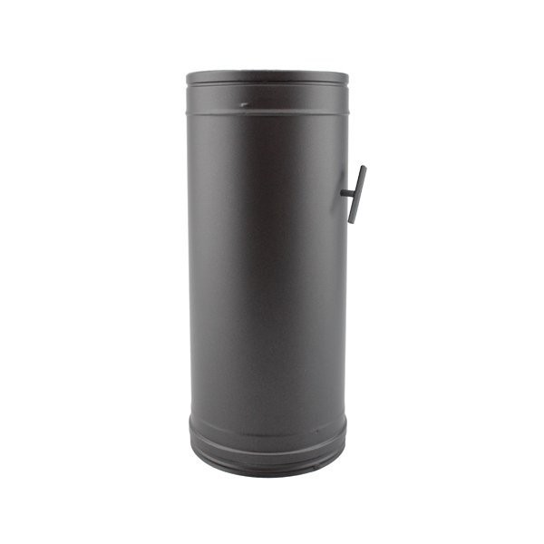 Tubo c/registo parede dupla isolado 50cm Preto / antracite - 1 Tubo c/registo parede dupla isolado 50cm Preto / antracite - 1