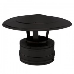 Chapéu Chinês de chaminé em Inox parede dupla Preto / antracite - 1