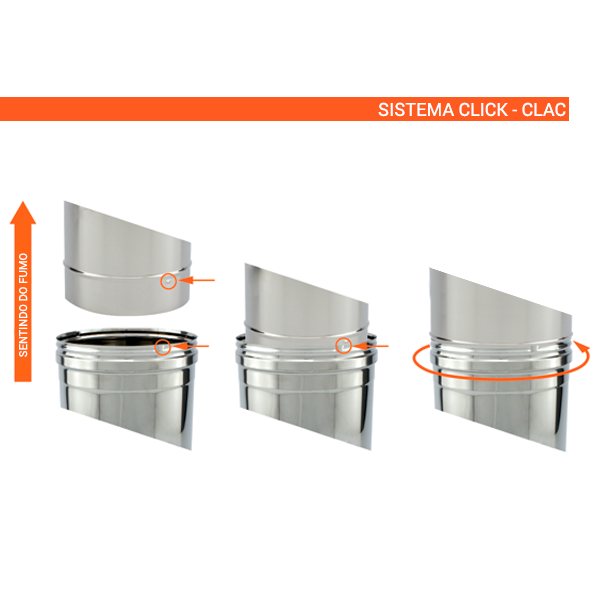 Chapéu Saturno para chaminé em Inox simples - 3 Chapéu Saturno para chaminé em Inox simples - 3