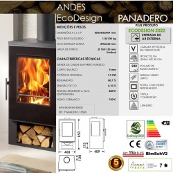 PANADERO Salamandra a lenha ANDES EcoDesign - 5