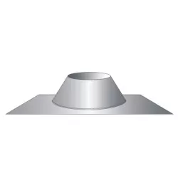 Cobre águas em Inox c/gola para coberturas planas - 1
