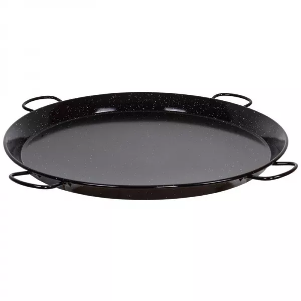 Frigideira para Paella de aço esmaltado com 4 pegas 80cm - 1 Frigideira para Paella de aço esmaltado com 4 pegas 80cm - 1