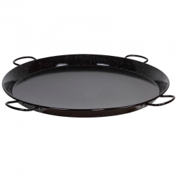 Frigideira para Paella de aço esmaltado com 4 pegas 115cm - 1