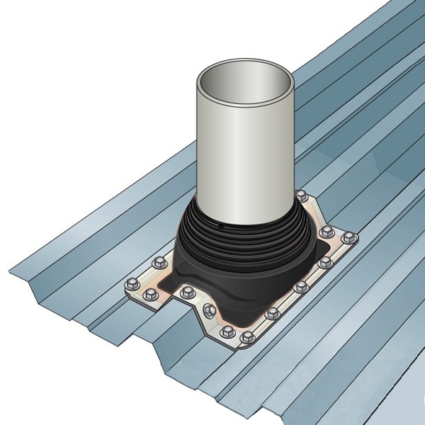 Membrana impermeável em EPDM para telhado Pipeco Nº 7 Ø140 ao Ø292 mm - 5 Membrana impermeável em EPDM para telhado Pipeco Nº 7 Ø140 ao Ø292 mm - 5