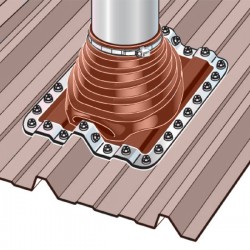 Membrana impermeável em Silicone para chaminé Pipeco Nº 3 Ø6 ao Ø146 mm - 4