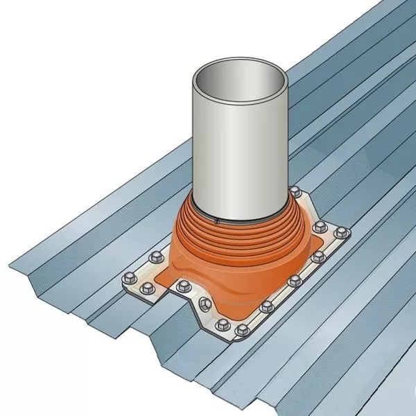 Membrana impermeável em Silicone para chaminé Pipeco MAX Ø304 ao Ø724 mm - 5 Membrana impermeável em Silicone para chaminé Pipeco MAX Ø304 ao Ø724 mm - 5