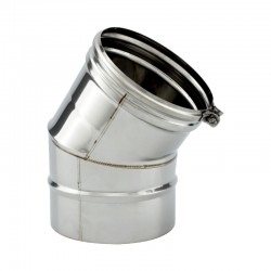 Curva 30º para chaminé em Inox simples - 1