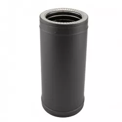 Tubo rígido Inox parede dupla isolado 50cm Preto / antracite - 1