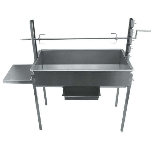 Churrasqueira a carvão BlazeElite com grelha de leitão e espeto em Inox - 4 Churrasqueira a carvão BlazeElite com grelha de leitão e espeto em Inox - 4