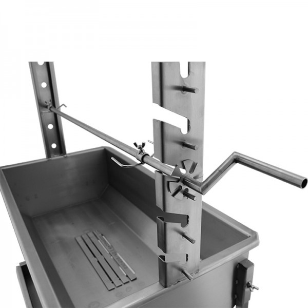 Churrasqueira a carvão BlazeElite com grelha de leitão e espeto em Inox - 5 Churrasqueira a carvão BlazeElite com grelha de leitão e espeto em Inox - 5