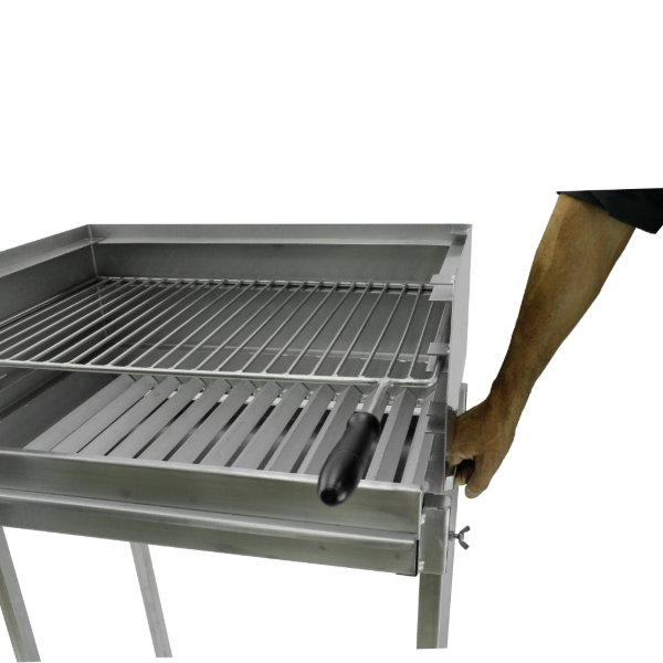 Churrasqueira a carvão BlazeElite com grelha de leitão e espeto em Inox - 19 Churrasqueira a carvão BlazeElite com grelha de leitão e espeto em Inox - 19