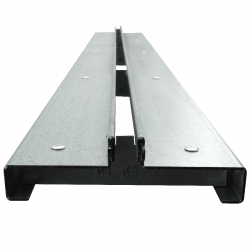 Canal drenagem oculta central Aço e PVC 100 x 12,3 x 1,5 cm - 5