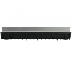 Canal drenagem oculta central Aço e PVC 100 x 12,3 x 7 cm - 8