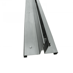 Canal drenagem oculta central Inox e PVC 100 x 12,3 x 7 cm - 6