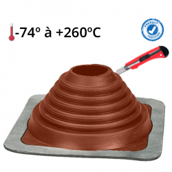 Membrana impermeável em Silicone para chaminé Pipeco Nº 3 Ø6 ao Ø146 mm - 1