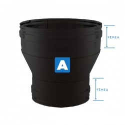 Redução Inox Preto-anthracite - 2