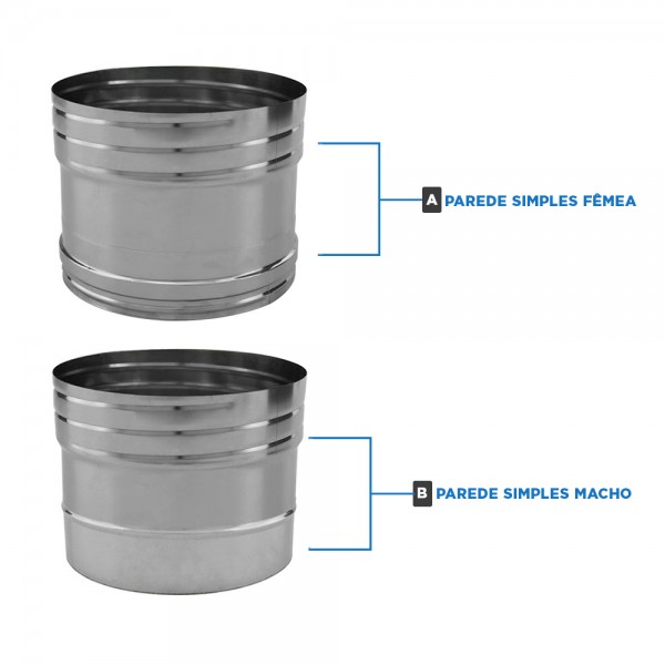 Adaptador de tubo flexível a rígido Ø 100 - 3 Adaptador de tubo flexível a rígido Ø 100 - 3