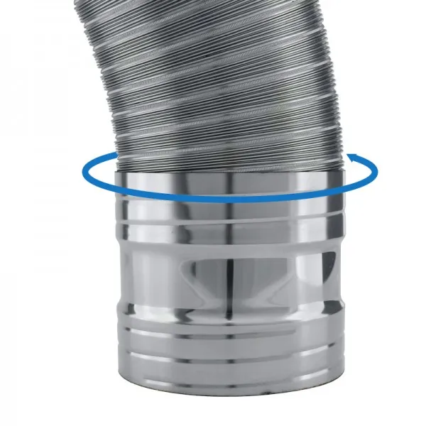 União para tubo flexível Ø 180 - 3 União para tubo flexível Ø 180 - 3