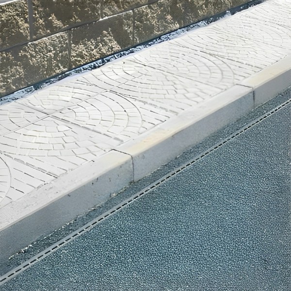 Canal com grelha oculta LuxWares 100x13x6cm +8,5cm - 4 Canal com grelha oculta LuxWares 100x13x6cm +8,5cm - 4