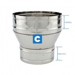 Redução Inox parede simples - 4