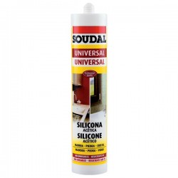 Selante de silicone acético SILICONE U - SOUDAL - 1