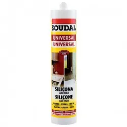 Selante de silicone acético SILICONE U - SOUDAL - 1